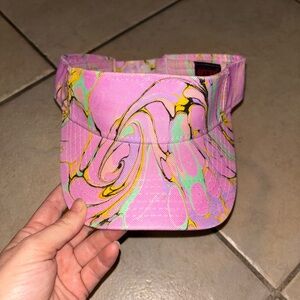 Otto Collection Retro Marbled Pink Hydro-Dipped Visor Hat